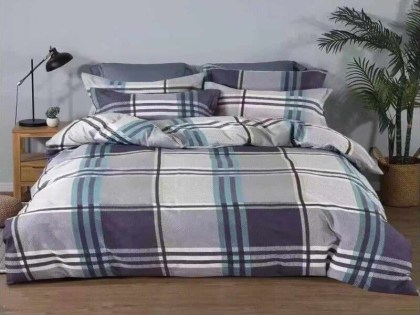 Πάπλωμα Εμπριμέ Καρό Microfiber 2204 Γαρύφαλλο | Γαρύφαλλο - Λευκά Είδη
