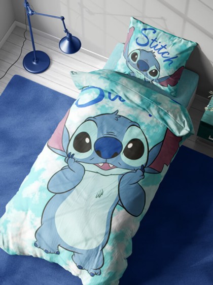 Παιδικά Σεντόνια Σετ Disney Home Stitch Τυρκουάζ Βαμβακερά Γαρύφαλλο 160X240 | Γαρύφαλλο - Λευκά Είδη