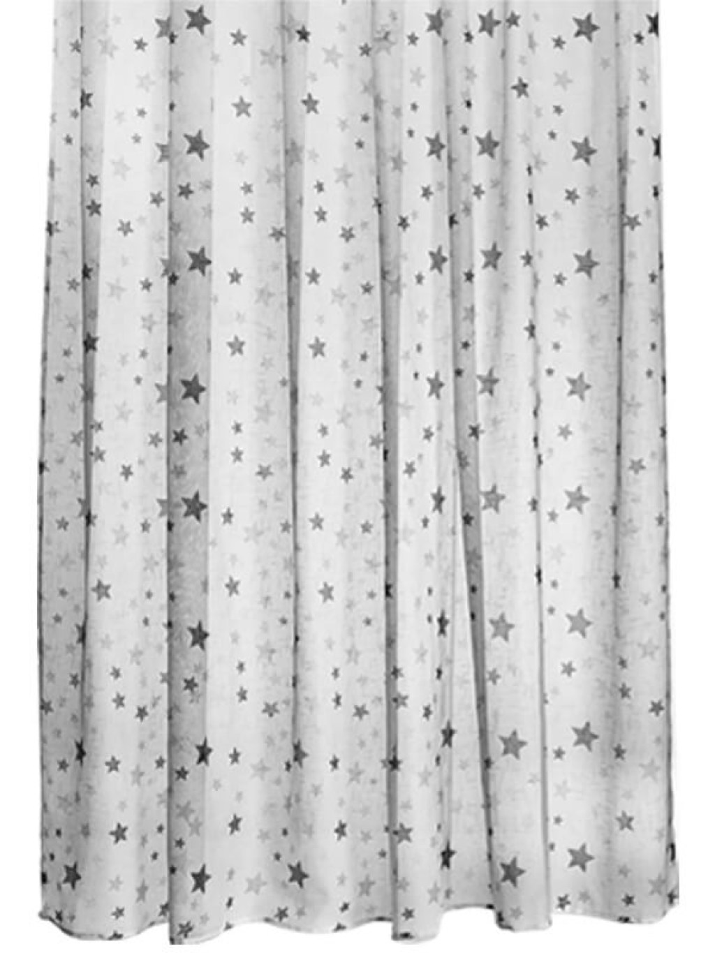 Παιδική Κουρτίνα Λεπτή Με Τρέσα Αστεράκια Γκρι Λευκό Γαρύφαλλο 260x280 | Γαρύφαλλο - Λευκά Είδη