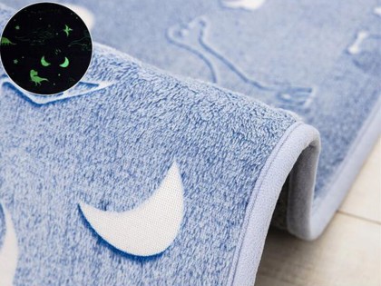 Παιδικό Χαλί Φωσοριζέ Γαλάζιο Dinosaur Γαρύφαλλο 110x170 | Γαρύφαλλο - Λευκά Είδη