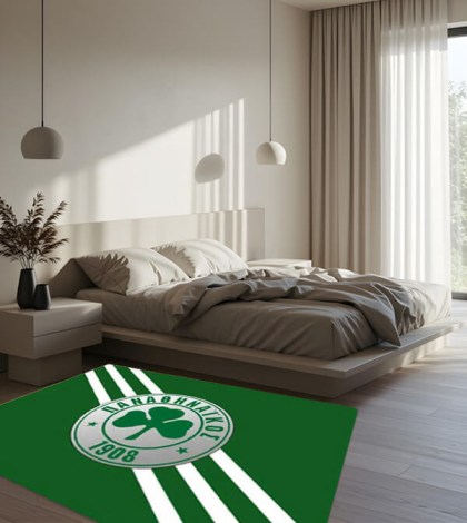 Παιδικό Χαλί ΠΑΝΑΘΗΝΑΪΚΟΣ Πράσινο Γαρύφαλλο | Γαρύφαλλο - Λευκά Είδη