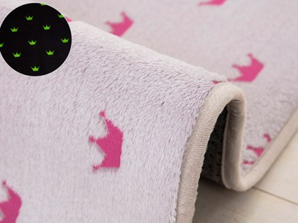 Παιδικό Χαλί Φωσοριζέ Γκρι Queen Γαρύφαλλο 110x170 | Γαρύφαλλο - Λευκά Είδη