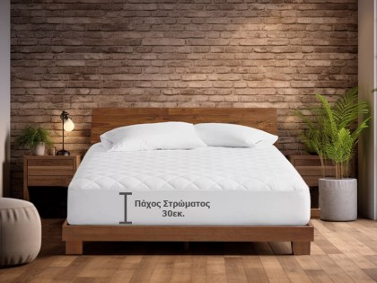 Προστατευτικό Στρώματος Αδιάβροχο Καπιτονέ Λευκό Με Φάσα Γαρύφαλλο | Γαρύφαλλο - Λευκά Είδη