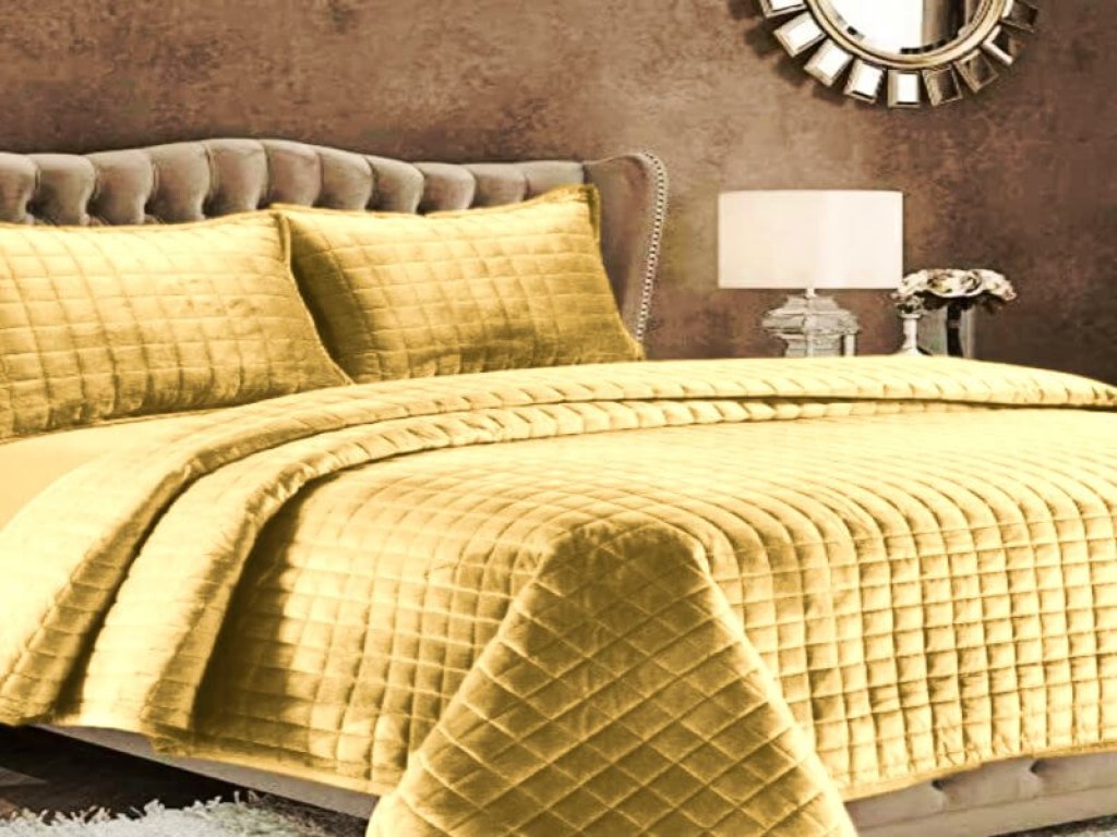 Κουβερλί Σετ Μπεζ Μονόχρωμα Square Γαρύφαλλο 220x240 | Γαρύφαλλο - Λευκά Είδη