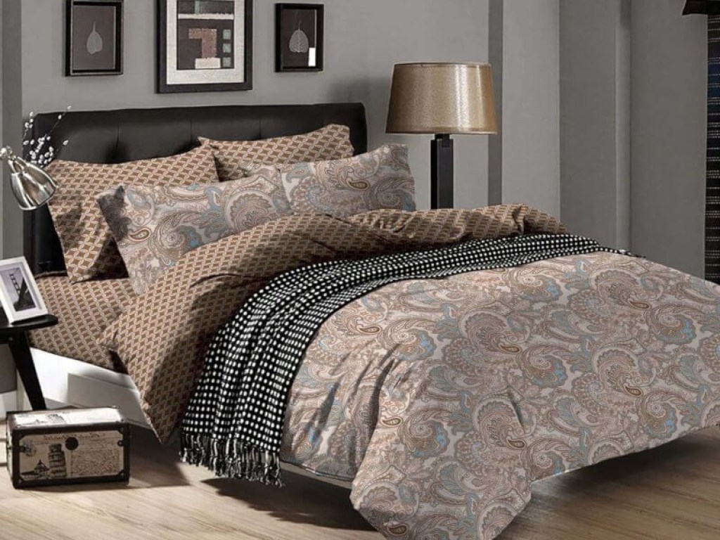 Σετ Σεντόνια Μπεζ Λαχούρι 100% Βαμβακερά Γαρύφαλλο | Γαρύφαλλο - Λευκά Είδη