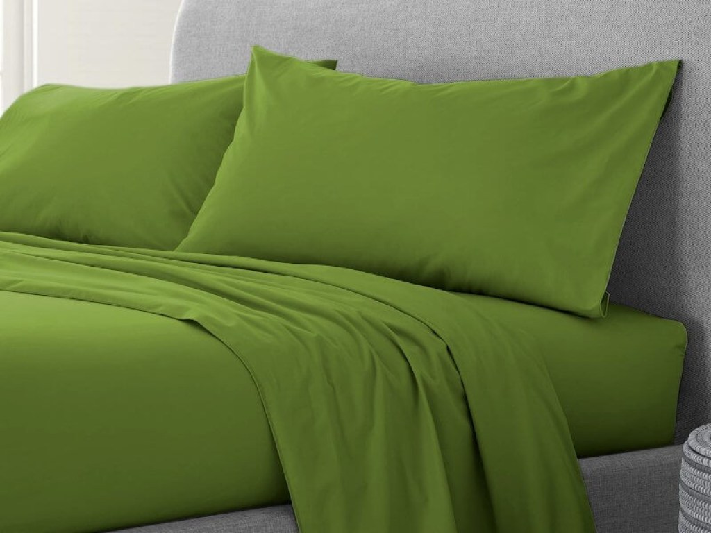 Σετ Σεντόνια Λαδί 100% Βαμβακερά Reactive One Color Γαρύφαλλο | Γαρύφαλλο - Λευκά Είδη