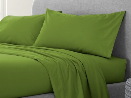 Σετ Σεντόνια Λαδί 100% Βαμβακερά Reactive One Color Γαρύφαλλο | Γαρύφαλλο - Λευκά Είδη