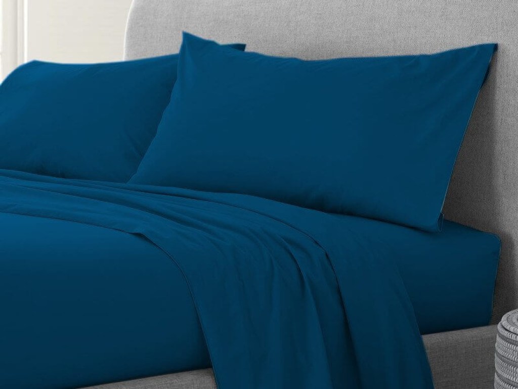 Σετ Σεντόνια Navy 100% Βαμβακερά Reactive One Color Γαρύφαλλο | Γαρύφαλλο - Λευκά Είδη