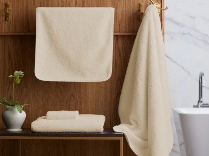 Σετ Πετσέτες Μπάνιου Πενιέ Ανοικτό Μπεζ 100% Βαμβακερές 420gr/m² Γαρύφαλλο 3 Τεμάχια | Γαρύφαλλο - Λευκά Είδη
