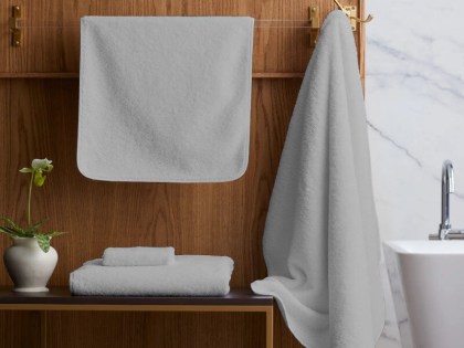 Σετ Πετσέτες Μπάνιου Πενιέ Γκρι 100% Βαμβακερές 420gr/m² Γαρύφαλλο 3 Τεμάχια | Γαρύφαλλο - Λευκά Είδη