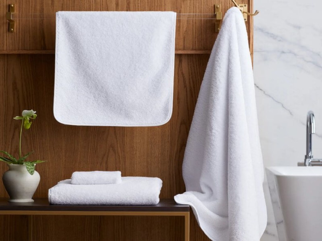 Σετ Πετσέτες Μπάνιου Πενιέ Λευκό 100% Βαμβακερές 420gr/m² Γαρύφαλλο 3 Τεμάχια | Γαρύφαλλο - Λευκά Είδη