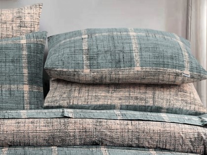 Σετ Φανελένιες Μαξιλαροθήκες Javeria Olive 100% Cotton Γαρύφαλλο 2 Τεμαχίων 50x70 | Γαρύφαλλο - Λευκά Είδη