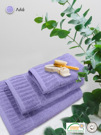 Σετ Πετσέτες Μπάνιου Πενιέ 100% Βαμβακερές 600gsm Γαρύφαλλο 3 Τεμαχιών | Γαρύφαλλο - Λευκά Είδη