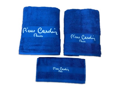 Σετ Πετσέτες Μπάνιου Pierre Cardin 100% Βαμβακερές 500gsm Electric Blue 3ΤΜΧ Γαρύφαλλο | Γαρύφαλλο -Λευκά Είδη