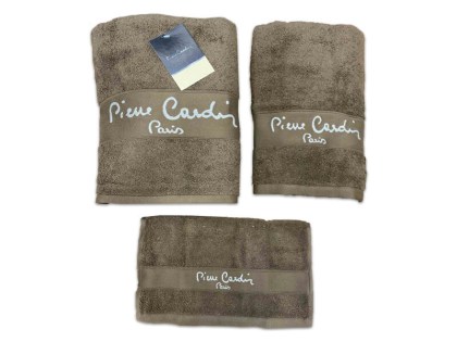 Σετ Πετσέτες Μπάνιου Pierre Cardin 100% Βαμβακερές 500gsm Πούρου 3ΤΜΧ Γαρύφαλλο | Γαρύφαλλο -Λευκά Είδη
