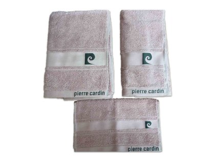 Σετ Πετσέτες Μπάνιου Pierre Cardin 100% Βαμβάκι 500gsm 3ΤΜΧ Γαρύφαλλο | Γαρύφαλλο -Λευκά Είδη