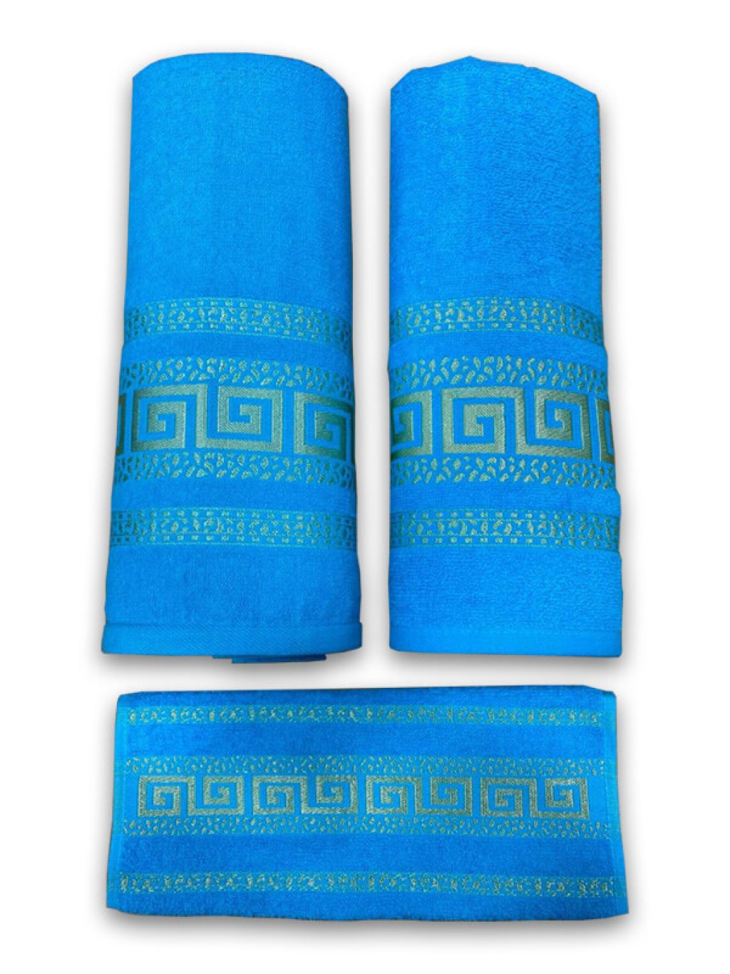 Σετ Πετσέτες Μπάνιου 100% Βαμβακερές Μαίανδρος Γαλάζιο 500gsm 3ΤΜΧ Γαρύφαλλο | Γαρύφαλλο - Λευκά Είδη