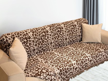 Σετ Ριχτάρια Καναπέ Animal Print Γαρύφαλλο 2 ΤΜΧ | Γαρύφαλλο - Λευκά Είδη