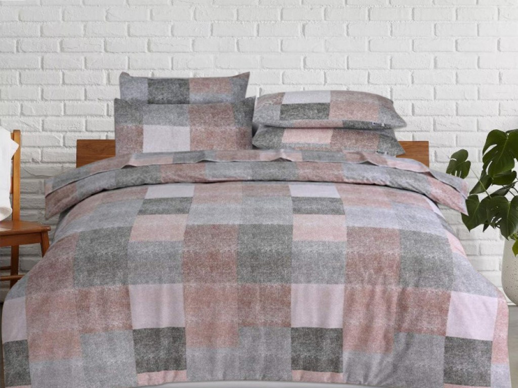 Παπλωματοθήκη Φανελένια PatchWork 100% Cotton Γαρύφαλλο | Γαρύφαλλο - Λευκά Είδη