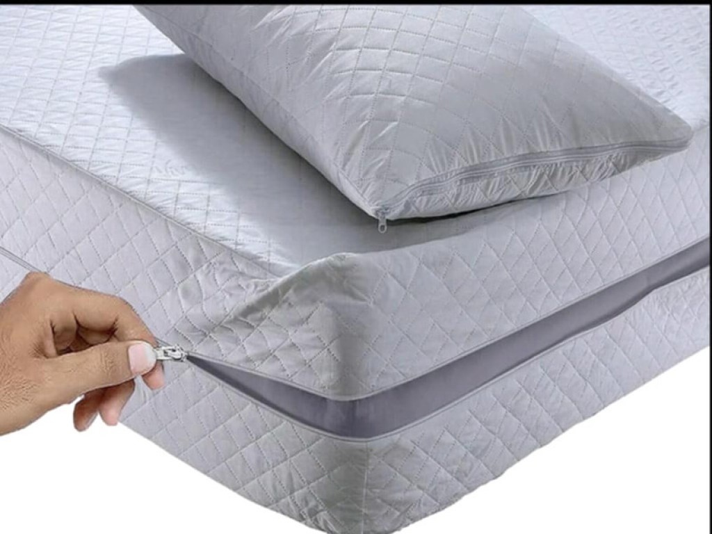 Θήκη Στρώματος Υπέρδιπλη Καπιτονέ Λευκό Με Φερμουάρ Γαρύφαλλο 180x200+30 | Γαρύφαλλο - Λευκά Είδη