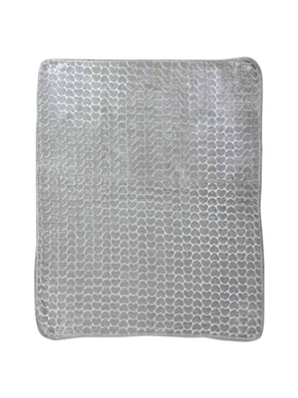 Βρεφική Κουβέρτα Κούνιας Βελουτέ Με Ανάγλυφα Σχέδια Καρδούλες Γαρύφαλλο 105x135 | Γαρύφαλλο - Λευκά Είδη