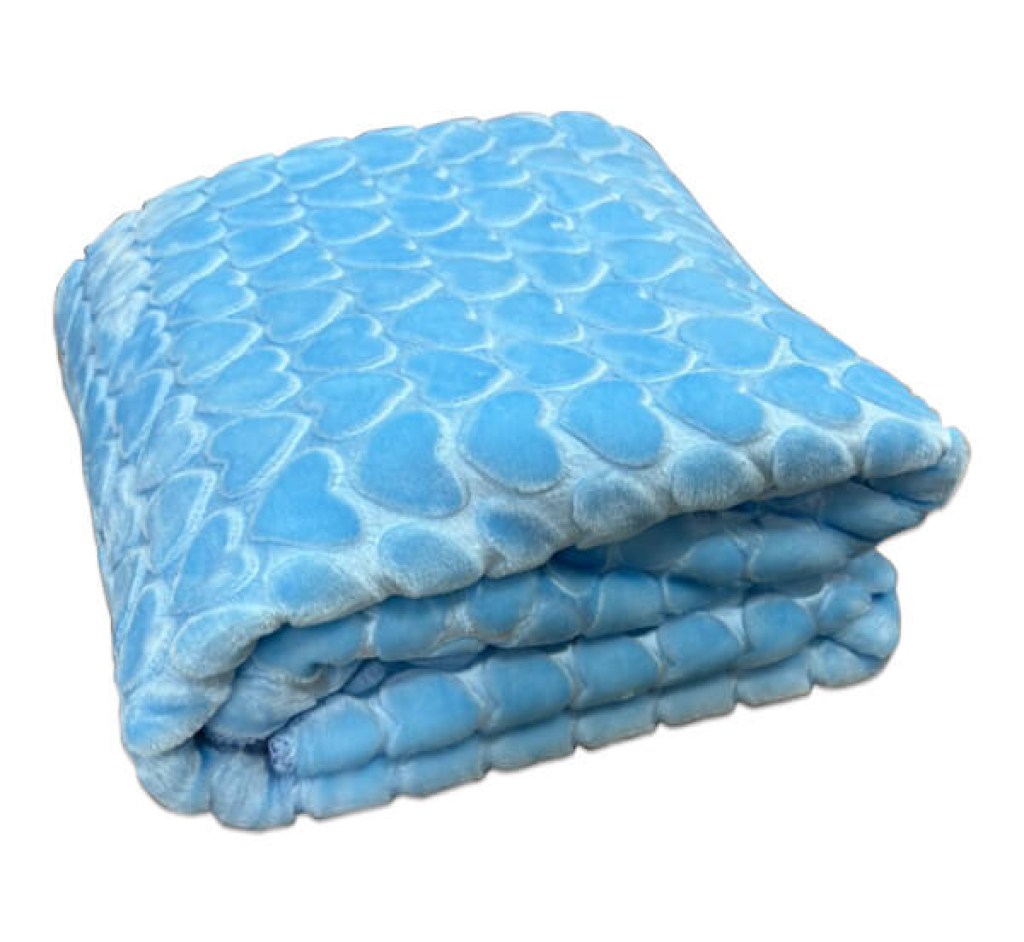 Βρεφική Κουβέρτα Κούνιας Βελουτέ Με Ανάγλυφα Σχέδια Καρδούλες Γαρύφαλλο 105x135 | Γαρύφαλλο - Λευκά Είδη