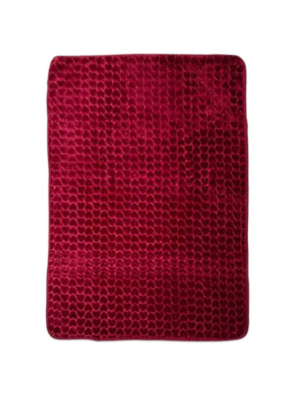 Βρεφική Κουβέρτα Κούνιας Βελουτέ Ροζ Με Ανάγλυφα Σχέδια Καρδούλες Γαρύφαλλο 105x135 | Γαρύφαλλο - Λευκά Είδη