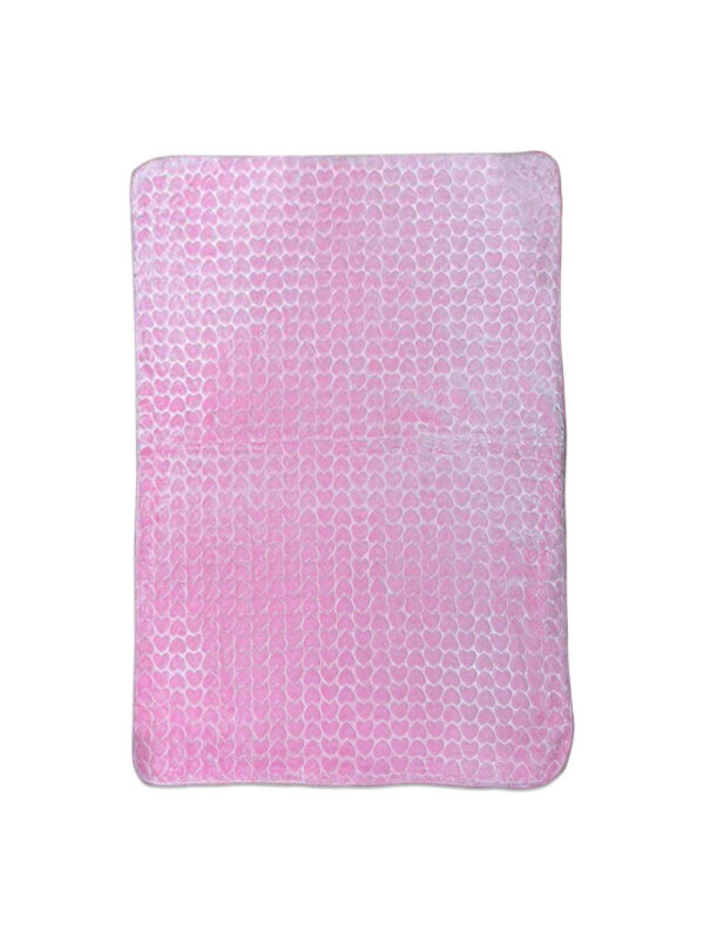 Βρεφική Κουβέρτα Κούνιας Βελουτέ Ροζ Με Ανάγλυφα Σχέδια Καρδούλες Γαρύφαλλο 105x135 | Γαρύφαλλο - Λευκά Είδη