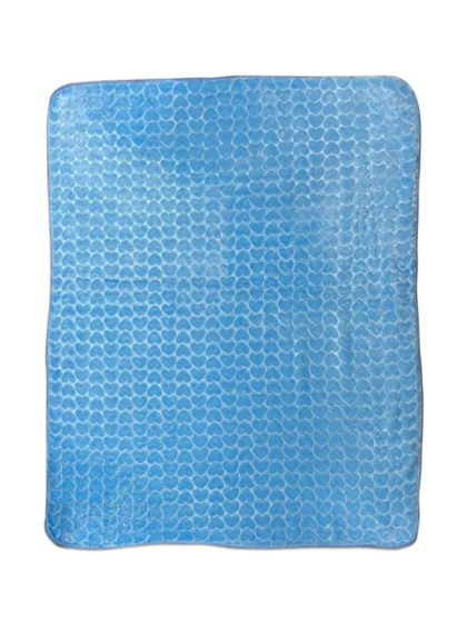 Βρεφική Κουβέρτα Κούνιας Βελουτέ Σιέλ Με Ανάγλυφα Σχέδια Καρδούλες Γαρύφαλλο 105x135 | Γαρύφαλλο - Λευκά Είδη