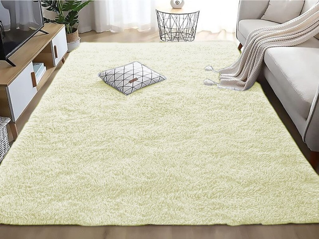 Χαλί Fluffie Εκρού Με Αντιολισθητικό Πάτο Γαρύφαλλο | Γαρύφαλλο - Λευκά Είδη
