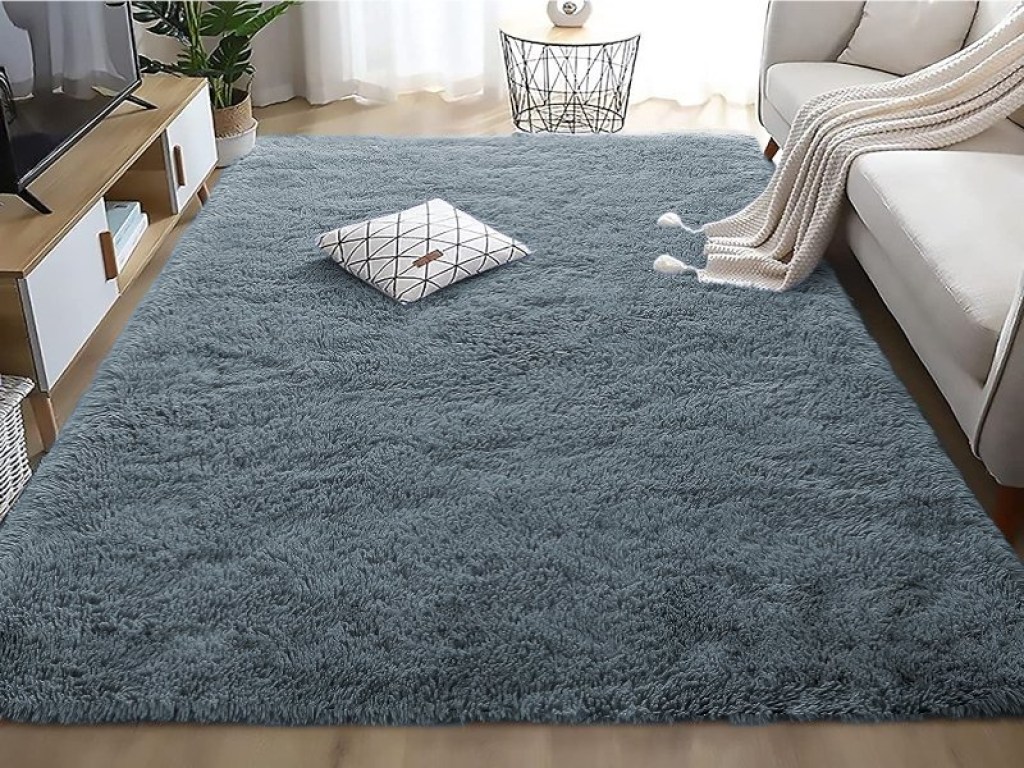 Χαλί Fluffie Γκρι Με Αντιολισθητικό Πάτο Γαρύφαλλο | Γαρύφαλλο - Λευκά Είδη