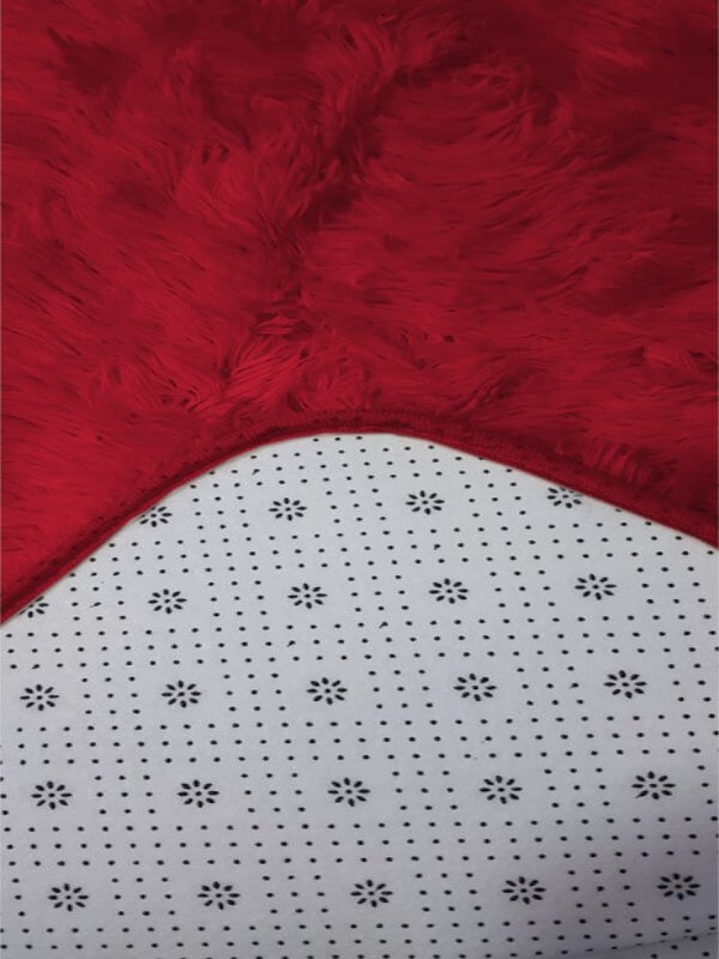 Χαλί Fluffie Κόκκινο Με Αντιολισθητικό Πάτο Γαρύφαλλο | Γαρύφαλλο - Λευκά Είδη