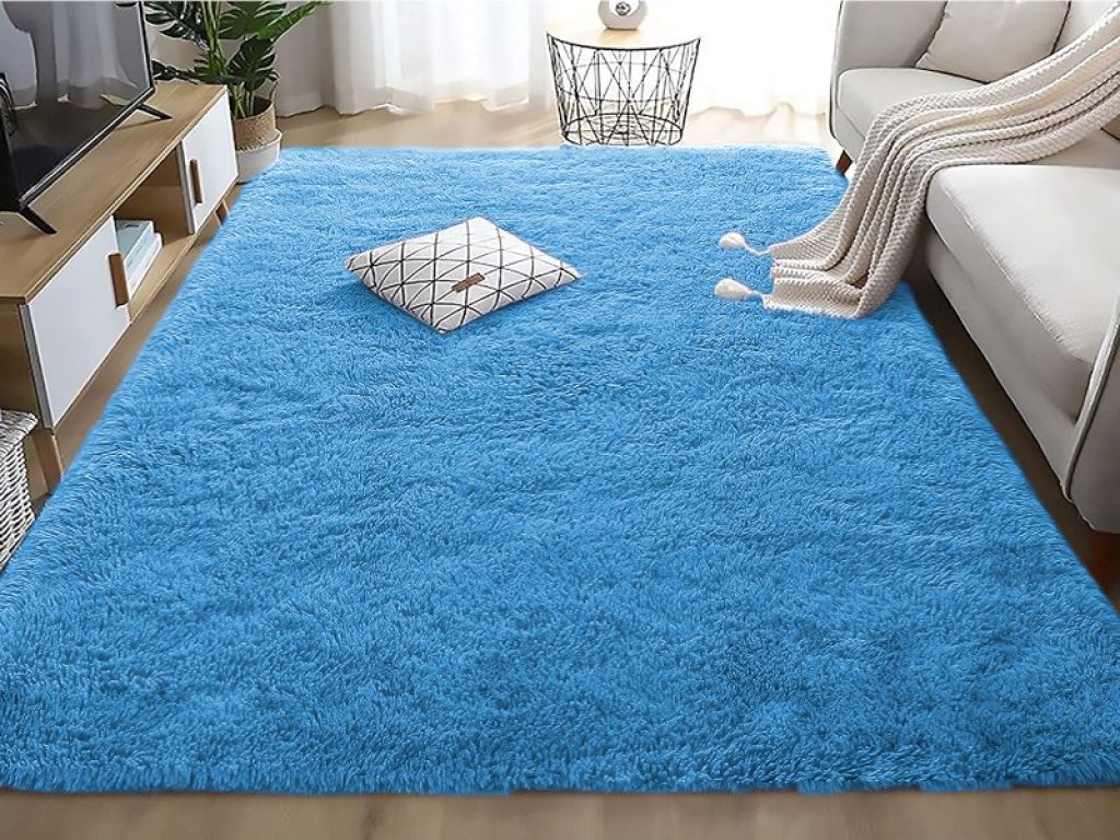 Χαλί Fluffie Πετρόλ Με Αντιολισθητικό Πάτο Γαρύφαλλο | Γαρύφαλλο - Λευκά Είδη