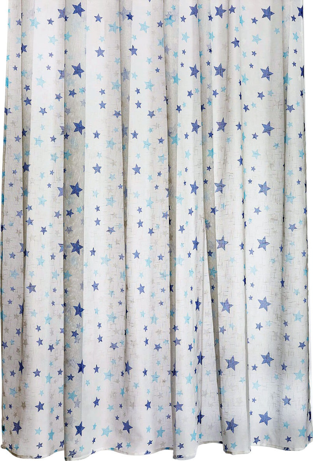 Παιδική Κουρτίνα Λεπτή Με Τρέσα Αστεράκια Μπλε Λευκό Γαρύφαλλο 260x280 | Γαρύφαλλο - Λευκά Είδη