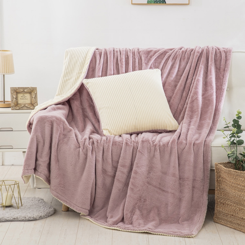 Ριχτάρι-κουβέρτα καναπέ Addictive Art 8403 140x180 Ροζ - 140x180 Ροζ Beauty Home 