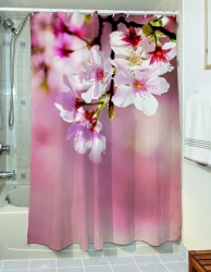 Κουρτίνα μπάνιου Wipe Art 3128 190x180 Ροζ - 190x180 Ροζ Beauty Home 