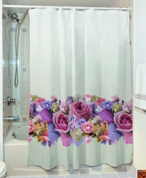 Κουρτίνα μπάνιου Caliber Art 3066 190x180 Εμπριμέ - 190x180 Εμπριμέ Beauty Home 