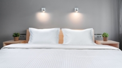 Σεντόνι υπέρδιπλο ξενοδοχείου Silky Percal Pennie 250TC Satin Stripe 100% Cotton Λευκό 240x275 - 240x275 Λευκό Beauty Home 