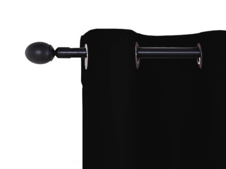 Κουρτίνα Blackout-Συσκότισης με Τρουκς Μαύρο Γαρύφαλλο 280x280 | Γαρύφαλλο - Λευκά Είδη
