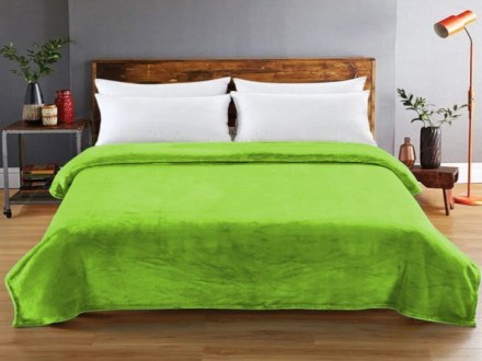 Κουβέρτα Ημίδιπλη Βελουτέ Πράσινη Super Soft Mink Γαρύφαλλο 160x220 | Γαρύφαλλο - Λευκά Είδη