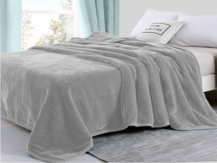 Κουβέρτα Υπέρδιπλη Βελουτέ Ανοικτό Γκρι Super Soft Γαρύφαλλο 220x240 | Γαρύφαλλο - Λευκά Είδη