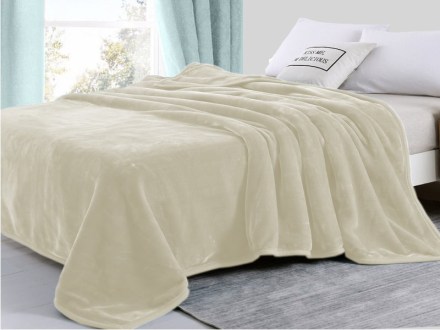 Κουβέρτα Υπέρδιπλη Βελουτέ Εκρού Super Soft Γαρύφαλλο 220x240 | Γαρύφαλλο - Λευκά Είδη