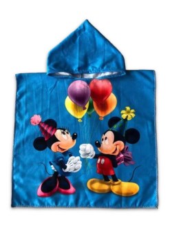Παιδικό Πόντσο Θαλάσσης Mickey Minnie Βαμβακερό Μπλε Γαρύφαλλο 50x100 | Γαρύφαλλο - Λευκά Εϊδη