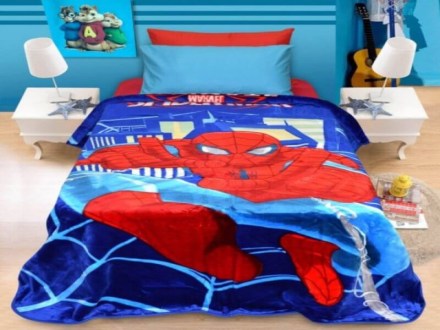Παιδική Κουβέρτα Βελουτέ Spiderman Γαρύφαλλο | Γαρύφαλλο - Λευκά Είδη